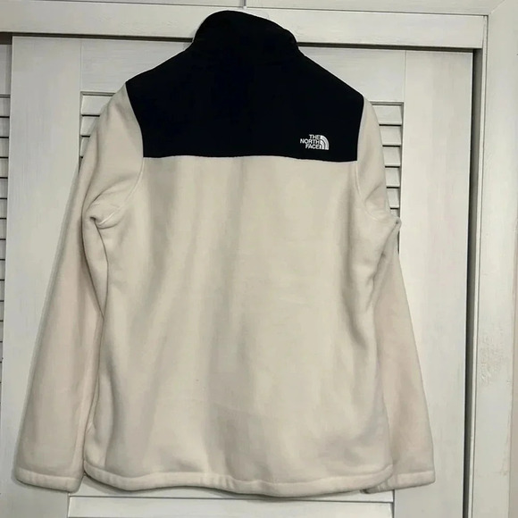 NWT The north face WMN Candescent Quarter Zip Sweatshirt white/black MED - Picture 9 of 9